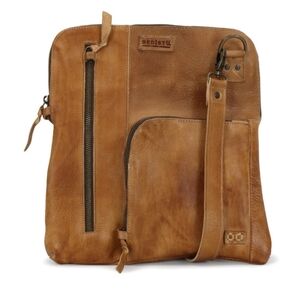 Bed Stu Tan Distressed Leather Crossbody